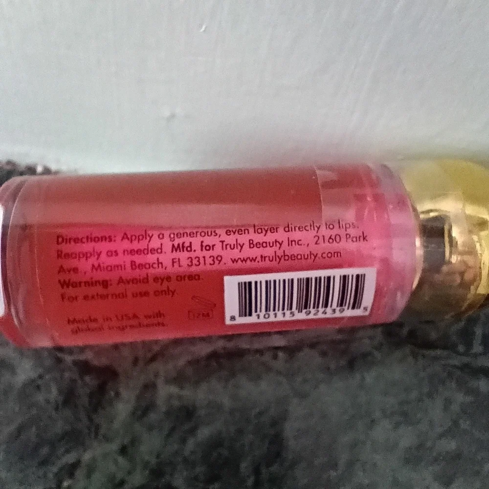 Truly Beauty Soft Serve Luxury Lip Oil Peptides & Ceramides Pink 0.42oz 12ml